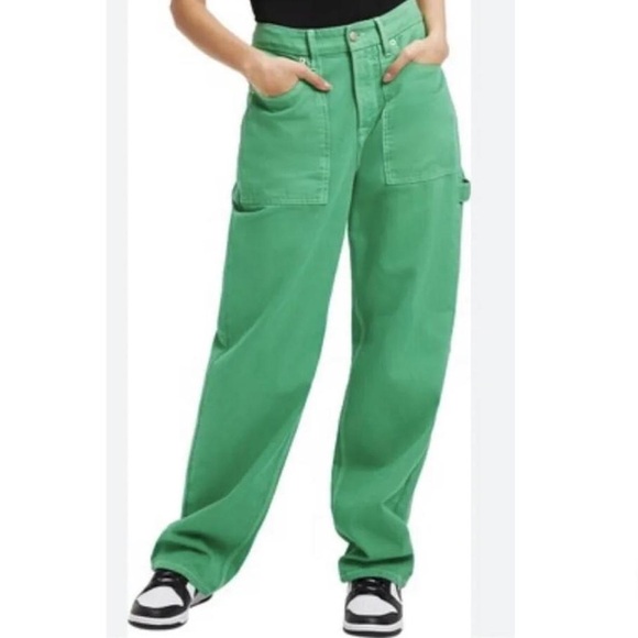 Good American Good '90s Jeans in Green - Picture 2 of 7